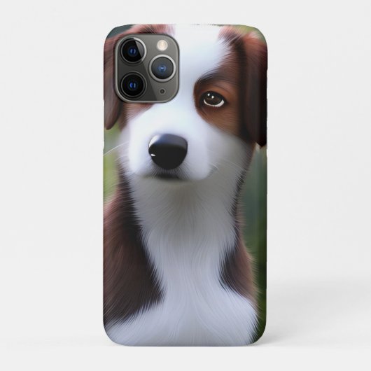 Bruce The Border Collie Puppy, Case-Mate iPhone Case (Achterkant)
