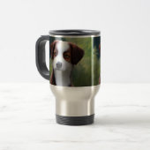 Bruce The Border Collie Puppy, Travel Mug (Devant gauche)