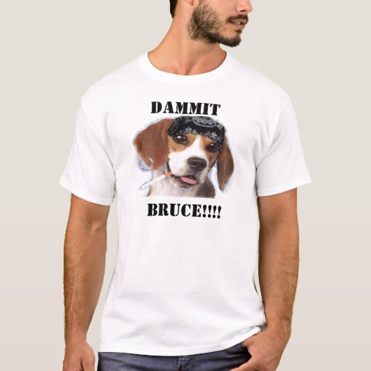 Bruce the Funny Dog T-shirt (Voorkant)