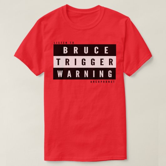 Bruce Trigger Warning Kinder T-shirt (Design voorkant)