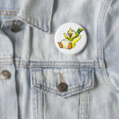 Bruce Yellow Ronde Button 5,7 Cm (In situ)