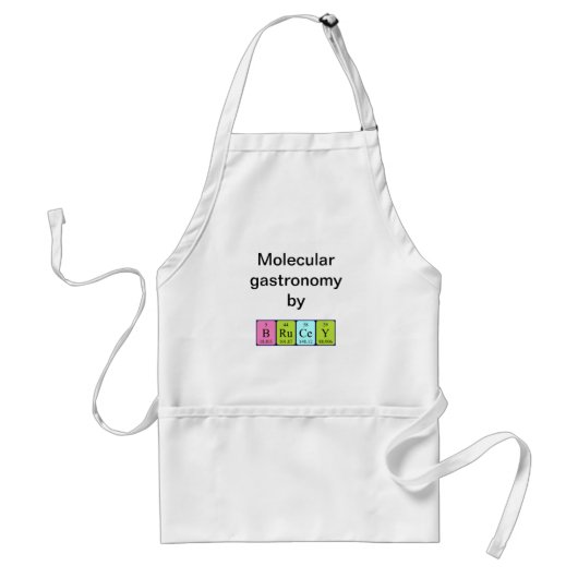 Brucey periodieke table name apron standaard schort (Voorkant)