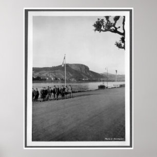 Brücke von Remagen bridge Erpel - vooroorlogs Duit Poster