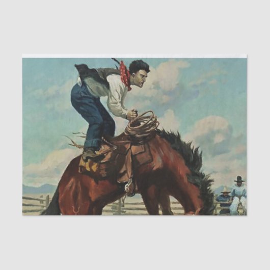 “Bruckert's Ranch” door W Herbert Dunton Tissuepapier (Voorkant)