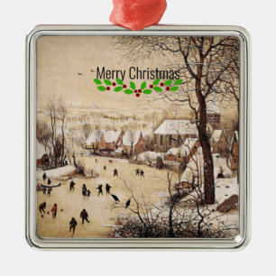 Bruegel de Oudere - Winterlandschap, Metalen Ornament