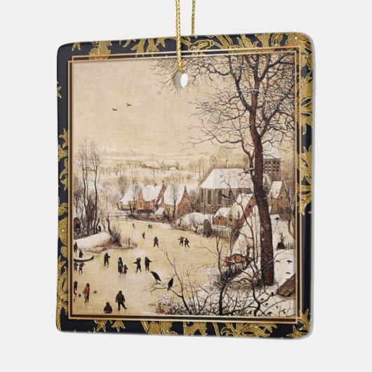 Bruegel het Ouderland - winterlandschap Keramisch Ornament (Links)
