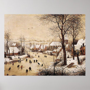 Bruegel het Ouderland - winterlandschap Poster