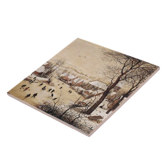 Bruegel het Ouderland - winterlandschap Tegeltje (Zijkant)