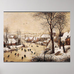 Bruegel the Elder, Winter Landscape, fine art Poster