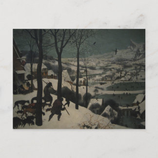 Bruegel's jagers in de sneeuw briefkaart
