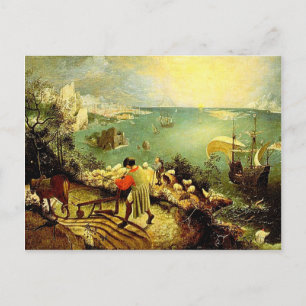 Bruegel's landschap met de Herfst van Icarus - 155 Briefkaart