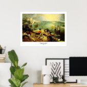 Bruegel's landschap met de Herfst van Icarus - 155 Poster (Thuiskantoor)