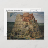 Bruegel's toren van Babel Briefkaart (Voorkant / Achterkant)