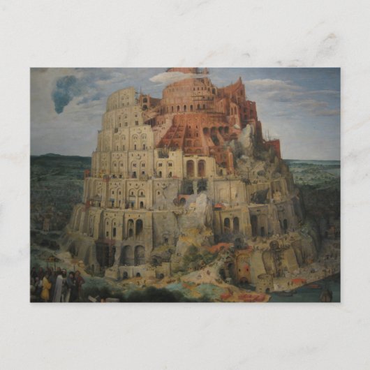 Bruegel's toren van Babel Briefkaart (Voorkant)