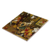 Brueghel de Jongere - De Alchemist, fijne kunst Tegeltje (Zijkant)