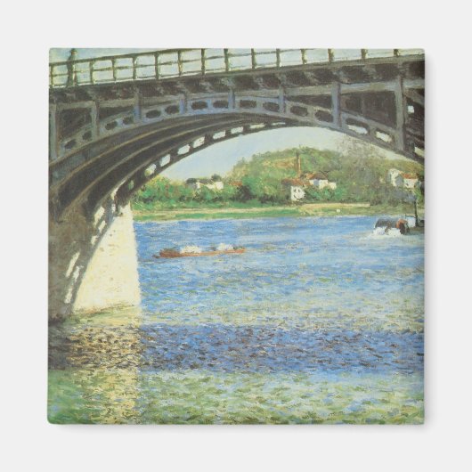 Brug bij Argenteuil door Gustave Caillebotte Magneet (Voorkant)