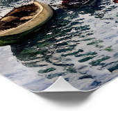 Brug bij Argenteuil op een grijze dag Perfect Poster (Hoek)