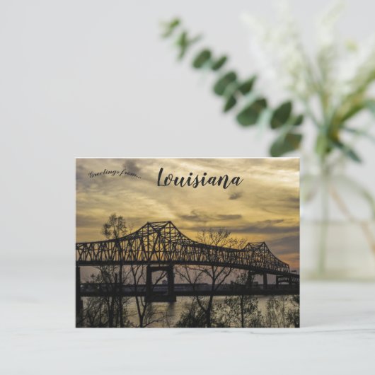 Brug bij Baton Rouge in Louisiana Briefkaart (Staand voorkant)