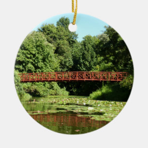 Brug bij Centennial Lake in Ellicott City Keramisch Ornament