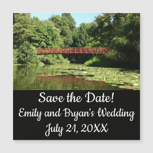 Brug bij het meer van het honderdjarig bestaan in  (Voorkant)