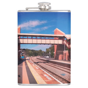 Brug bij het station heupfles