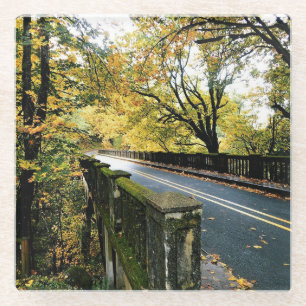 Brug bij Latourell-Herfsten, Oregon Glazen Onderzetter