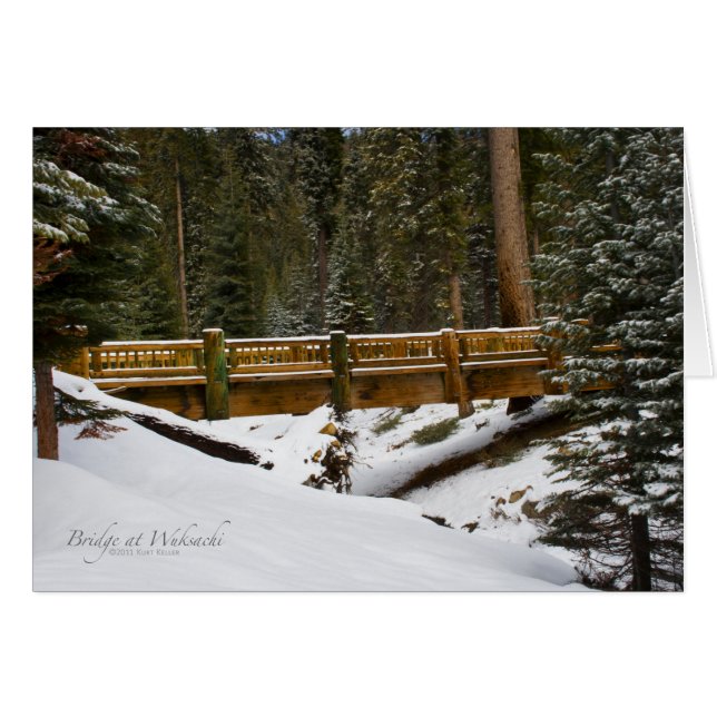Brug bij Wuksachi-Kaarten (Voorkant Horizontaal)