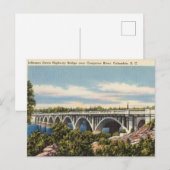 Brug, Congaree, Columbia, South Carolina Briefkaart (Voorkant / Achterkant)