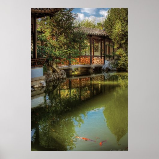 Brug - de Chinese tuin Poster (Voorkant)