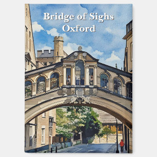 Brug der Zuchten in de Waterverf van Oxford Magneet