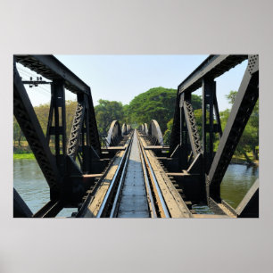 Brug door rivier de Kwai op Death Railway Poster