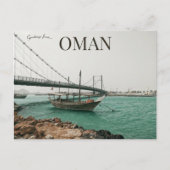 Brug en boten in Sur Oman Briefkaart (Voorkant)