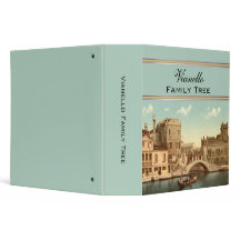 Brug en kanaal, Venetië, Italiaans familieboom