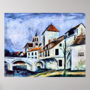 Brug en Kerk Poster