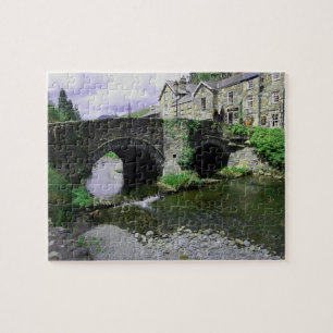 Brug en stroom legpuzzel