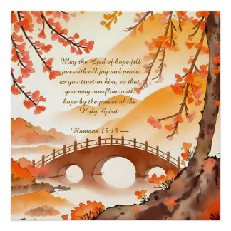 Brug Geheugen Anker Bijbelvers Perfect Poster