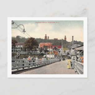 Brug, Highland, New Jersey, Vintage Briefkaart