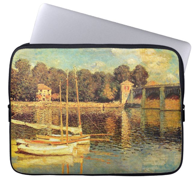 Brug in Argenteuil Claude Monet Laptop Sleeve (Voorkant)