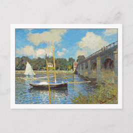 Brug in Argenteuil door Claude Monet Briefkaart