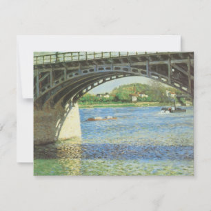 Brug in Argenteuil door Gustave Caillebotte