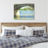 Brug in Argenteuil door Gustave Caillebotte Canvas Afdruk (Insitu (Slaapkamer))