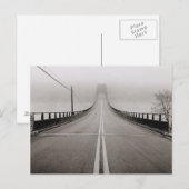 Brug in het Briefkaart Fog (Voorkant / Achterkant)