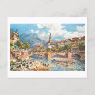 Brug in Nice, Frankrijk, Briefkaart