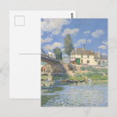 Brug in Villeneu door Sisley Impressionist Paint Briefkaart (Voorkant / Achterkant)