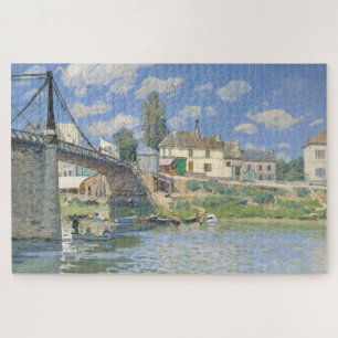Brug in Villeneu door Sisley Impressionist Paint Legpuzzel