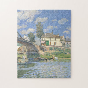 Brug in Villeneu door Sisley Impressionist Paint Legpuzzel