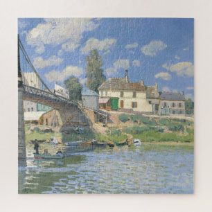 Brug in Villeneu door Sisley Impressionist Paint Legpuzzel