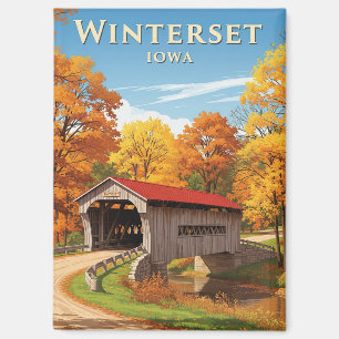 Brug in Winterset Iowa Reizen Magneet