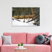 Brug in Wuksachi Canvas Afdruk (Insitu (Woonkamer))