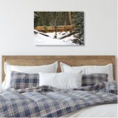 Brug in Wuksachi Canvas Afdruk (Insitu (Slaapkamer))